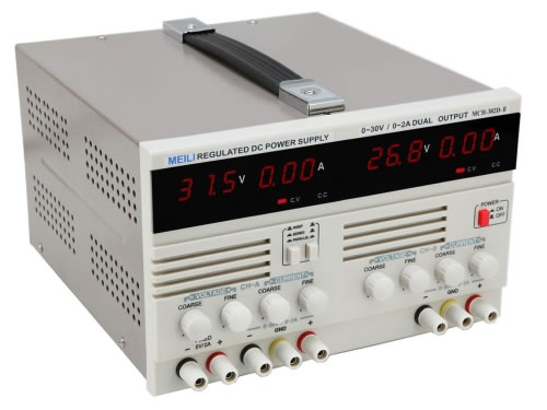 Dual Output Linear Power Supply (0-30V/0-2A)
